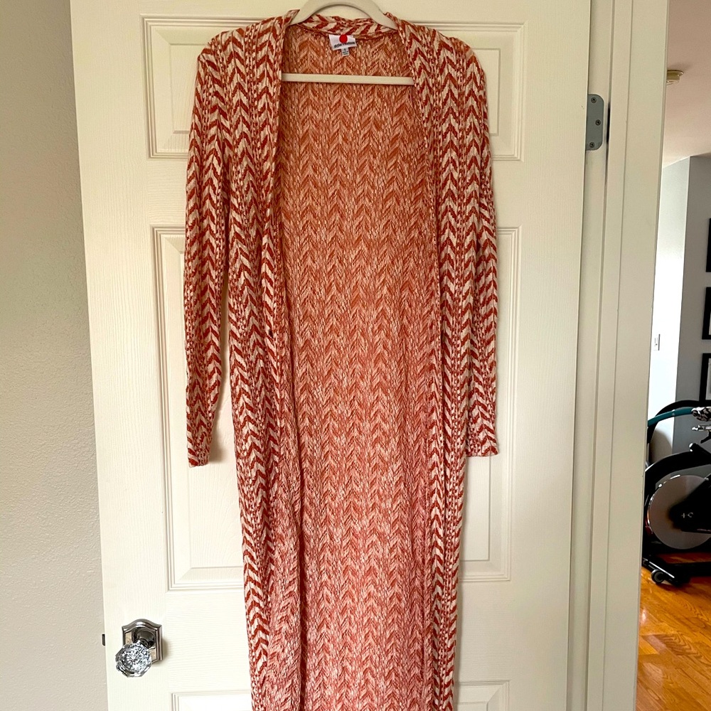 Floor Length 70s Duster/sweater